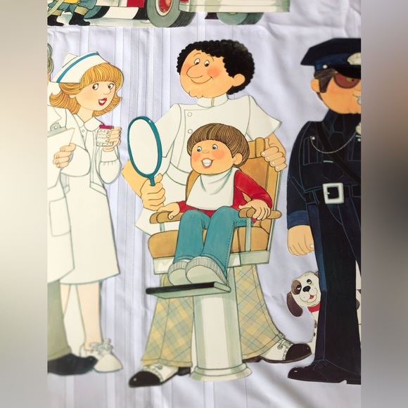Vtg 1980s Die-cut Careers Characters Set - Picture 5 of 16